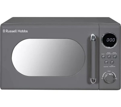 Russell Hobbs RHM2044G Solo Mikrowelle Digital Control Retro 20L 800W Grau