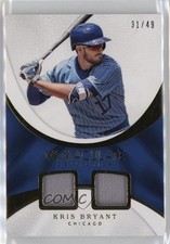 2017 Panini Immaculate Immaculate Duals 31/49 Kris Bryant #ID-KB 2s2