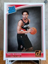 2018-19 Panini Donruss Rated Rookie #199 Gary Trent Jr Trailblazers Rookie Card. rookie card picture