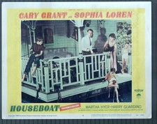 Houseboat Lobby Card 6 Cary Grant Sophia Loren Comedy