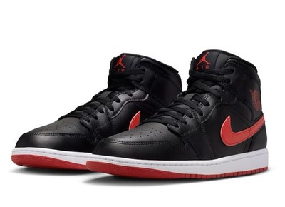 Sz. 11 Men s Jordan Brand Black Air Jordan 1 Mid Sneakers NWT Authentic New