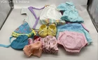 Vintage 80s Cabbage Patch Kids Doll Clothes & Accessories Lot Dresses Robe Hats