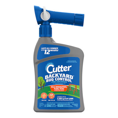 Cutter Backyard Bug Control 32oz Hose-End Sprayer Mosquito Ant Flea Killer