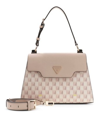GUESS G Wave II Top Handle Flap Handtasche Tasche Blush Logo altrosa lachsfarben