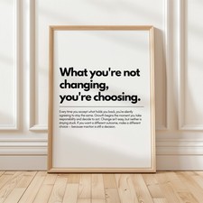 Motivational Quote Wall Art Inspirational Typography Home Office Poster Print