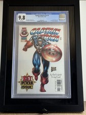 Captain America #1 V2 CGC 9.8 1st Appearance of (Bucky) Rikki Barnes In Frame
