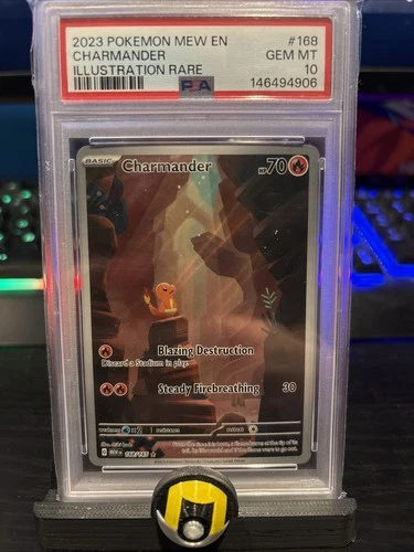 Pokémon TCG Charmander 168/165 Scarlet & Violet Illustration Rare Holo PSA 10