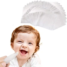 100Pcs Baby Disposable Gauze Toothbrush Teeth Soft Gauze Infant Finger Clean Ora