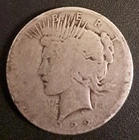 US Peace Dollar $1 Silver Coin 1922 Business Strike Circulated Uncertified