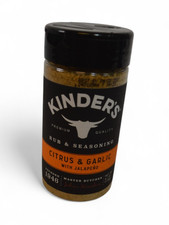 Kinder's Citrus Garlic with Jalape o Rub Seasoning 5.9 oz Bottle - NIB