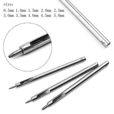 0.5-5mm Locher Leder Werkzeug Hohlloch Bastelset Locher Gürtel Leathercraft