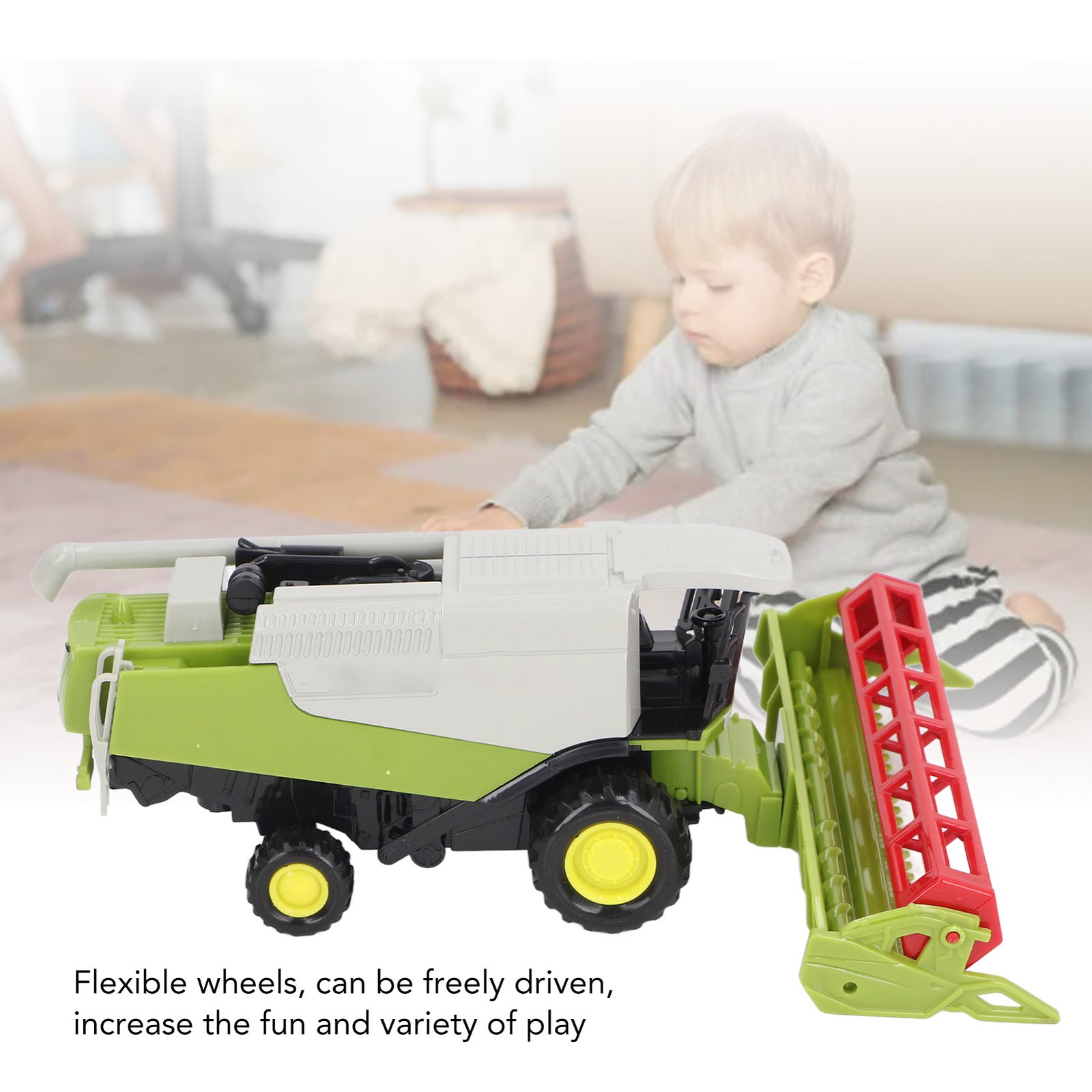 Exquisite Farm Harvester Vehicle Model Toy With Lifelike Look For Kids Excellent