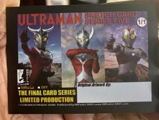 ULTRAMAN LEO & ASTRA FINAL SET 5  - Full Color Commissioned Sketch Card By FBW