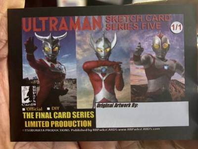 ULTRAMAN LEO & ASTRA FINAL SET 5  - Full Color Commissioned Sketch Card By FBW
