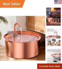 Refined Cat and Dog Water Fountain with 108oz Capacity - Multi-Layer Filtration