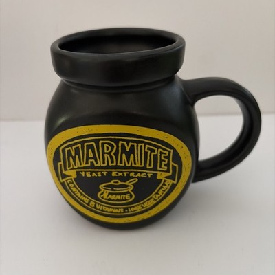 Marmite Neuheit schwarz und gelb Tasse