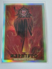 2024 Upper Deck Marvel Masterpieces '92 Platinum Mephisto Rainbow #54