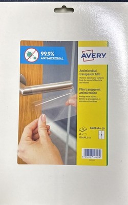 Avery AM004A4-10 protect antimicrobial transparent film