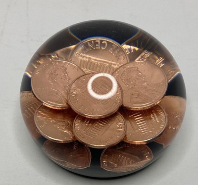 Tarax Infinity Acrylic Penny Ball Dome Shaped Paperweight ø 3.2 