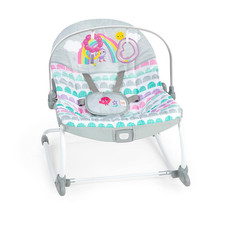 Rosy Rainbow Infant to Toddler Rocker with Vibrations, Baby Seat for Girl or Boy