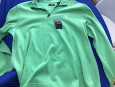 Chaps Ralph Lauren Green Pull Over 1/4 Zip Sweatshirt Long Sleeve Mens XL