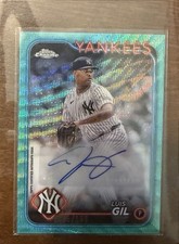 2024 Topps Chrome Update Series - Auto Luis Gil #AC-LG Aqua Wave Refractor /199