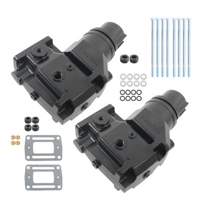 3855270 3850456 For OMC-20-913784 Volvo Penta OMC Set of 2 Exhaust Riser/Elbow