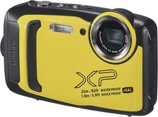 Fujifilm FinePix XP140 16MP 4K Waterproof Digital Camera - Yellow (Bundle) - NEW