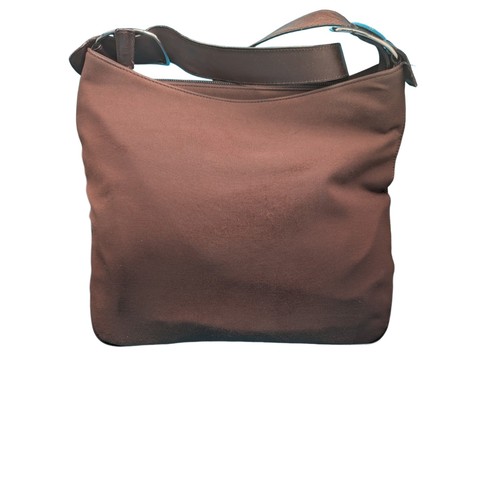 Salvatore Ferragamo Vala Brown Shoulder Nylon