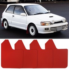 4pcs Red Mud Flap Splash Guard Front Rear Fender For Toyota Starlet 1981-1984