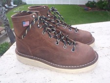 DANNER BULL RUN 6" CRISTY BROWN LEATHER USA MADE MEN 7 D EU40 15552 KEVLARlaces