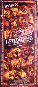 All Access IMAX Film Pop Rock R&B Promo POST CARD SIGNED BY MANY MUSIC STARS