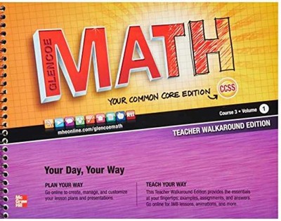 Glencoe Math, Course 3, Teacher - Paperback, by McGraw-Hill Education - Good