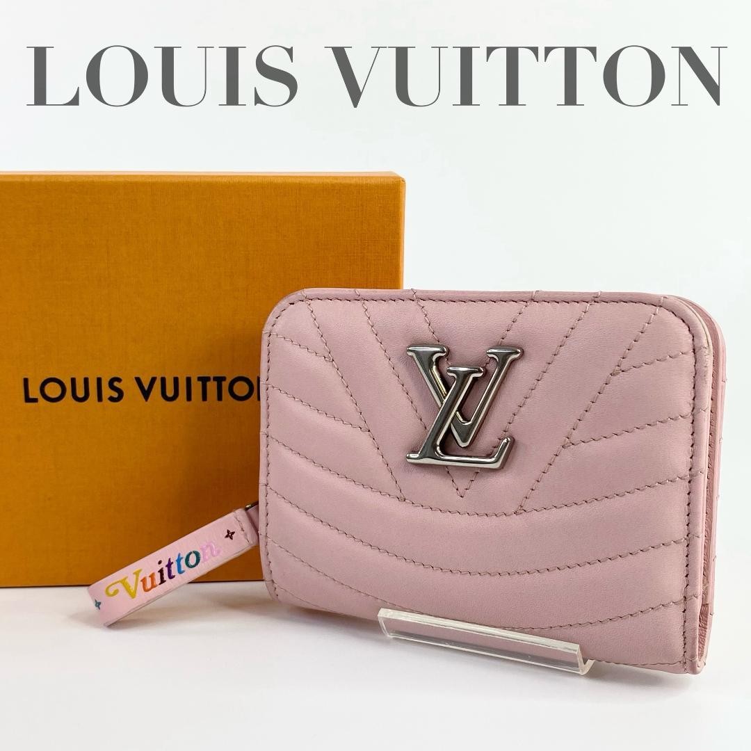 Louis Vuitton New Wave Zippy Compact Wallet Pink M63791 Authentic
