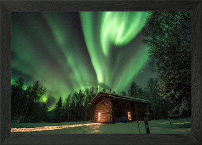 Aurora Borealis Gerahmtes Wandbild Poster Leinwanddruck Bild