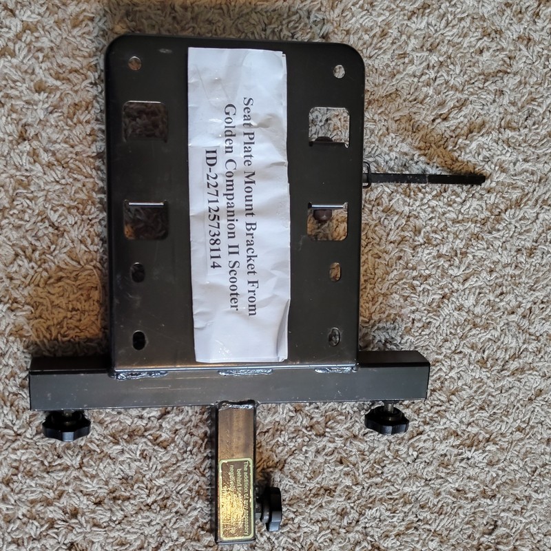 Golden Seat Plate Mount Bracket for Companion Scooter ID-22712573814