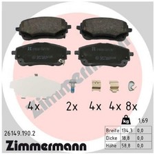 Zimmermann Bremsbelagsatz Bremsklötze vorne 0446502470 0446502471 22436086