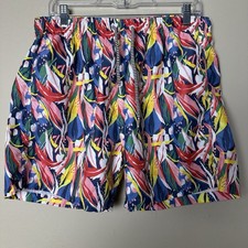 Boardies Swim Trunks Mens XL Floral Multi-Color Beach Bright Swim Shorts