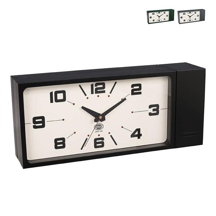 Dulton Double Face Clock Rectangle H21-0362 Wall Table Display Beautiful