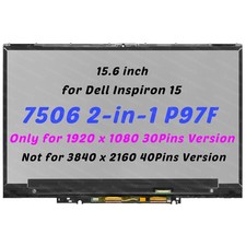GenUuine 15.6" Dell Inspiron 7506 2-in-1 RYKP9 P97F FHD IPS LCD Touch Assembly