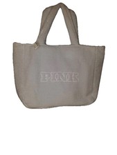 Victoria's Secret PINK Plush Fleece Tote LIMITED EDITION HOLIDAY 2024 Ice Blue