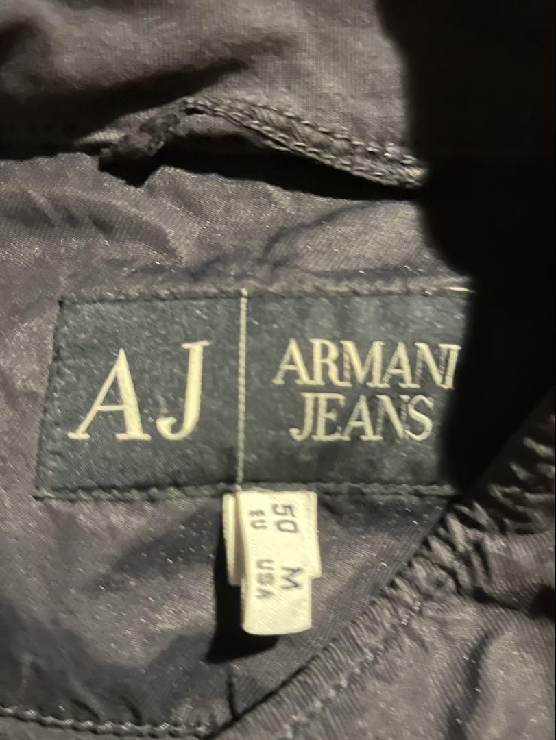 ARMANI JEANS nylon Jacket Blouson Men 90s Vintage | eBay