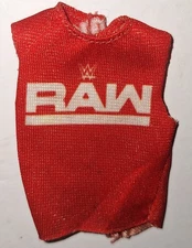 WWE Raw Red Shirt Wrestling  Accessory Action Figure Mattel Elite