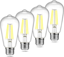 Vintage LED Edison Bulbs, 6W, Equivalent 60W, Non-Dimmable, Daylight 5000K, 700L