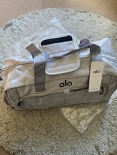 Alo Gym and Travel Duffel Bag Grey Large Capacity Brand New