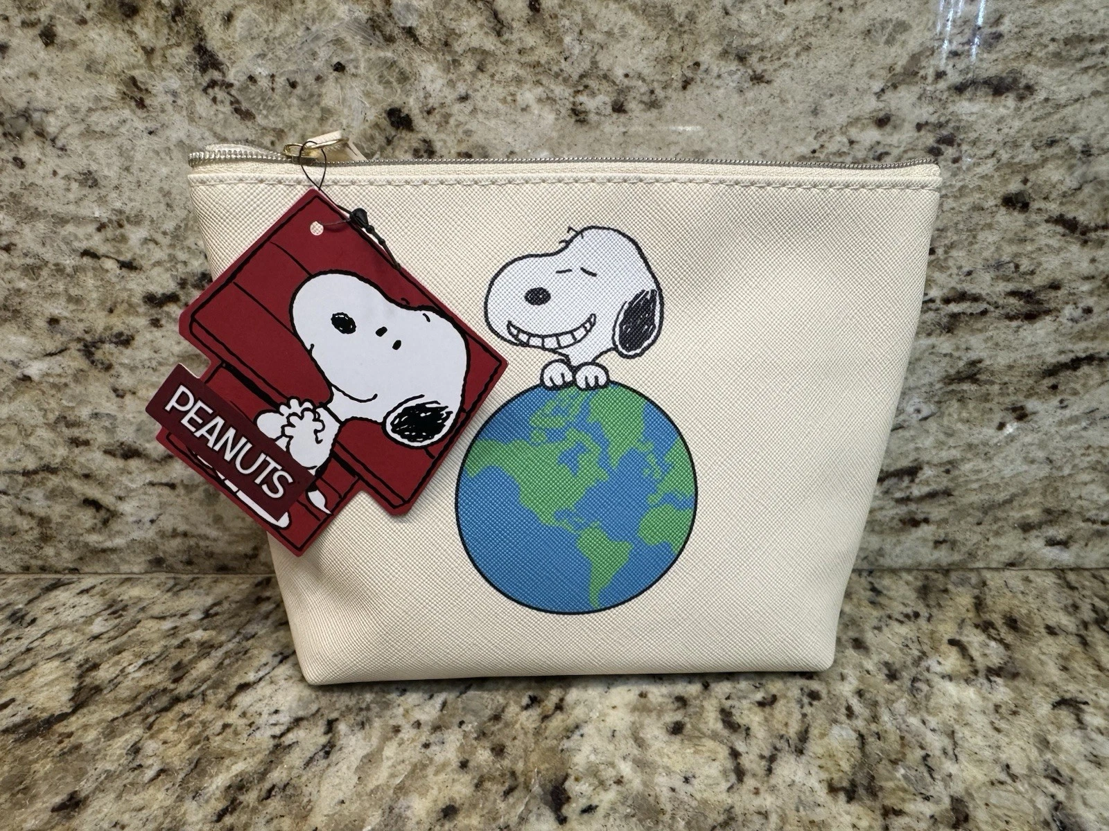 Snoopy Earth Day Cosmetic Bag Peanuts Pouch Travel Organizer