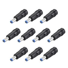 10pcs DC Power Converter 5.5x2.1mm Male to 5.5x2.5mm Female Adapter Blue
