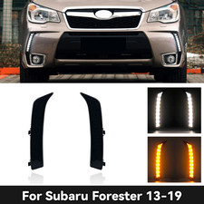 Pair Drl For Subaru Forester 2013-2018 Fog Lamp Led Daytime Running Light Pair Drl For Subaru Forester 2013-2018 Fog Lamp Led Daytime Running Light
