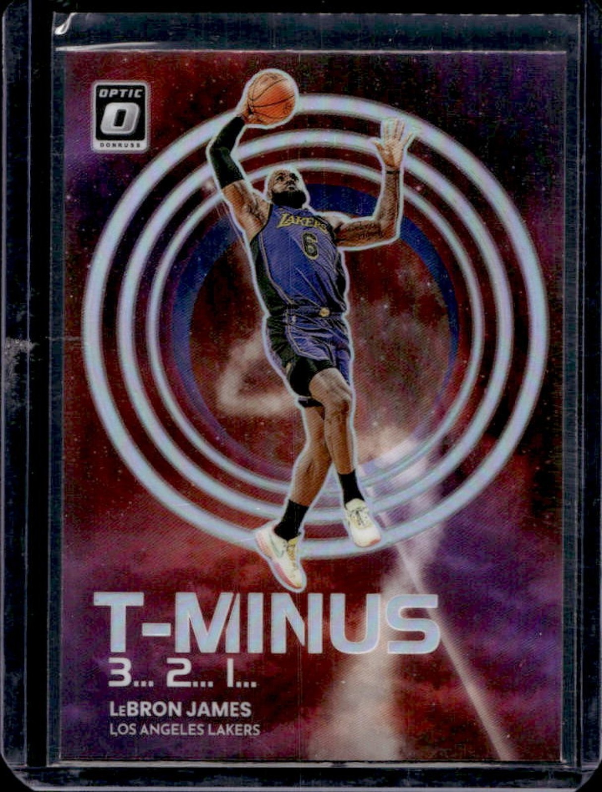 2022-23 Donruss Optic LeBron James T Minus 3...2...1... Holo #15 Lakers