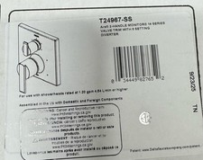 Delta T24967-SS Ara 14 Series Pressure Balanced Valve Trim, Stainless*READ*